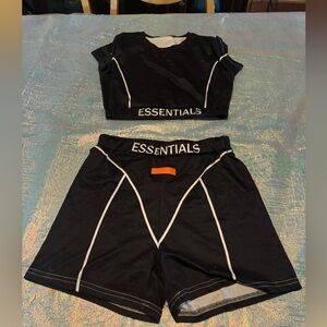 Black‎ Essentials Activewear Set